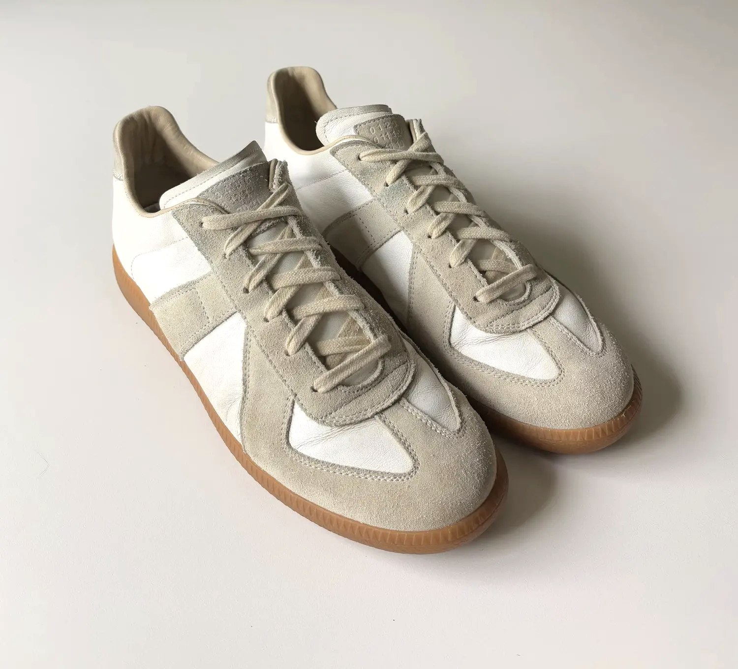 White GAT trainers pair